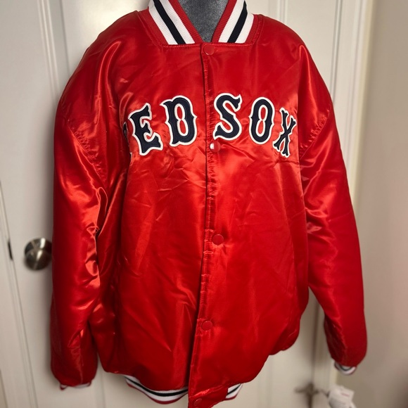 🔥NWT VTG RARE Majestic RED SOX ⚾️MLB Satin Bomber Jacket 🔥 In perfect condition! - Picture 7 of 15